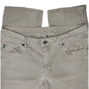Stio Mens Rivet Cord Beige Corduroy Straight Leg Pants Size 34x30